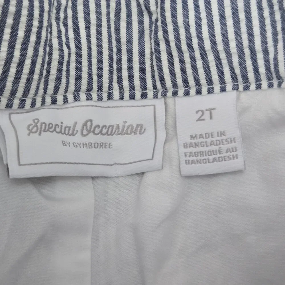 NWT GYMBOREE SEARSUCKER STRIPED PANTS Blue and White‎ Special Ocassions Size 2T
